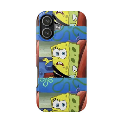 SpongeBob Meme Tough Phone Case – Shocked SpongeBob Durable Phone Cover