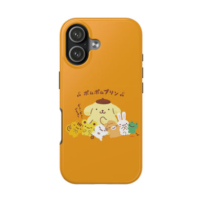 Pompompurin Cute Friends Tough Phone Case — Kawaii Yellow Protective Cover